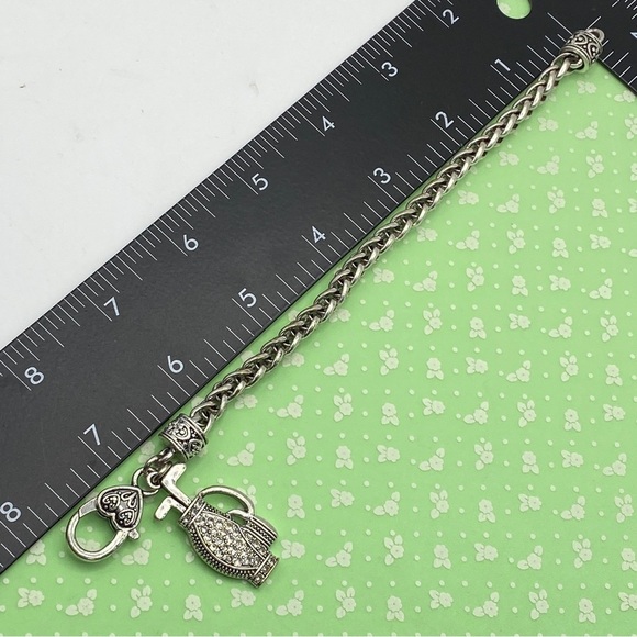 Rope Chain Chunky Golf Bag Rhinestones Bracelet - Picture 3 of 8